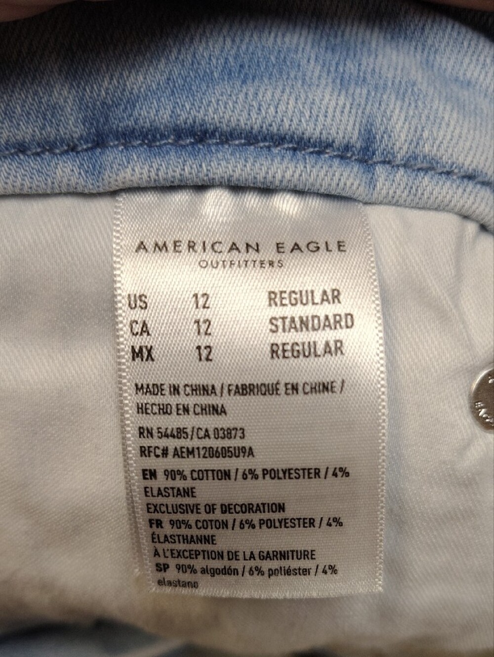 American Eagle Outfitters Light Blue Hi Rise Jegging - Picture 13 of 15